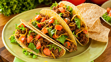 tacos on a plate