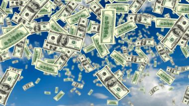 Cash falling from the sky