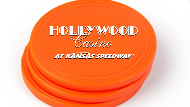 orang pucks with casino logo